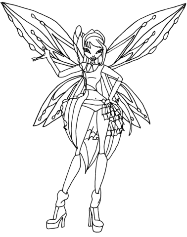 Zoomix Musa Coloring Page